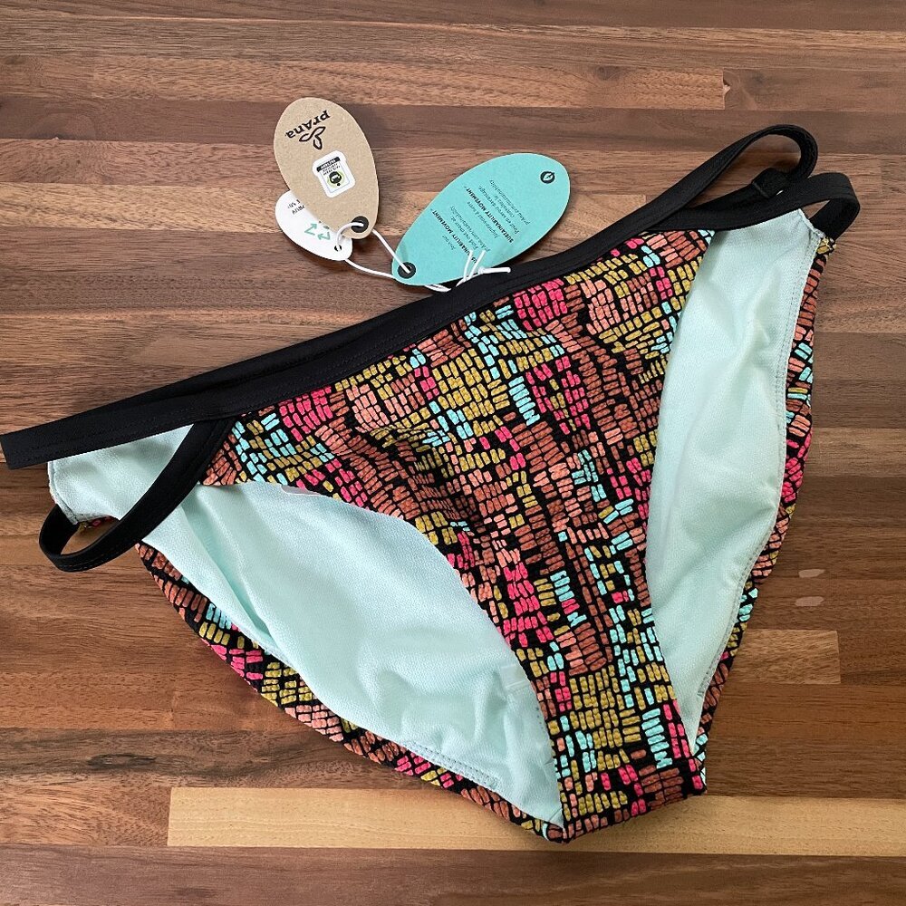 NWT PraNa Solana Bottom in Black Blocs - Size Small